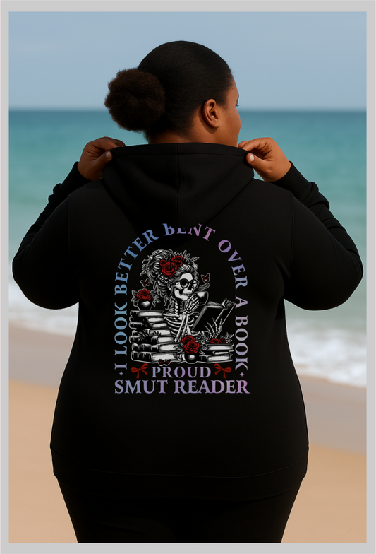 Bent Over A Book Hoodie