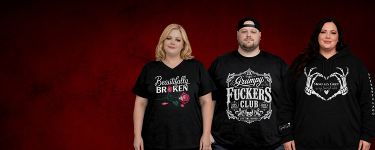 Plus size designs inspired by spicy books, sassy personalities and beautifully imperfect humans