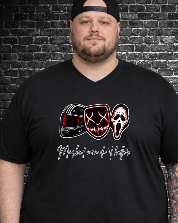 Plus size masked men do it better shirt